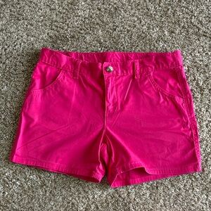 Hot pink shorts!